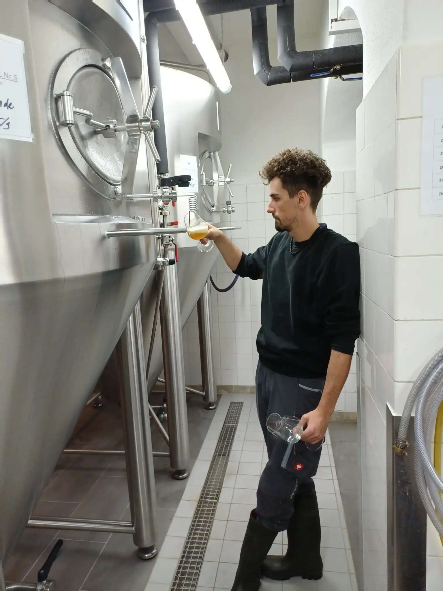 Wir probieren unser Bahnhofsbier